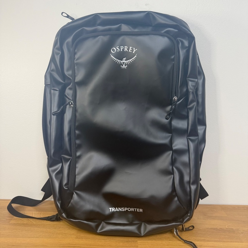 Osprey Transporter Carry-On Travel Backpack Black Water Resistant Laptop Bag